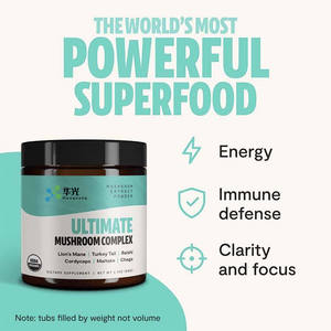 OEM 100% bubuk ekstrak Jamur ORGANIK MURNI Usda surai singa organik, Reishi,<span class=keywords><strong>Cordyceps</strong></span>,Chaga, ekor Turki, Maitake nyata Fruitin - Product Image 4