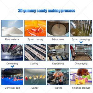 เครื่องผลิตลูกอมเจลลี่แบบนิ่ม ยี่ห้อ ORME Confectionery Center พร้อมเครื่องเทไส้ในและสายการผลิตกัมมี่ - Product Image 3