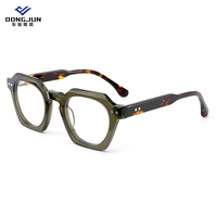 Monture de lunettes optique ronde de petite taille tendance, monture optique unisexe en fibre d'acétate, technologie de qualité, monture de lunettes optique