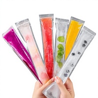 Sacs à glaces jetables de qualité alimentaire avec fermeture éclair et design transparent pour la fabrication de sacs à glace