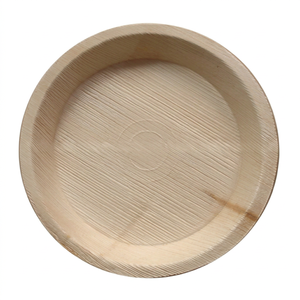 25 cm Deep Round Palm Leaf Disposable Eco-Friendly <b>Plate</b> - Product Image 1
