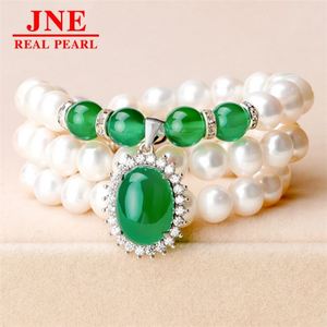 Natürliche Perlenkette aus 925 Silber mit Chalcedon-Ei-Perlen, Muttertagsgeschenk für Ältere, Muttertagsgeschenk - Product Image 4