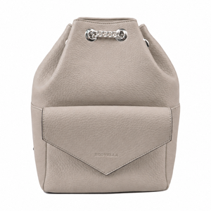 Delicate Sustainable <b>Recycled</b> Leather Mini Drawstring Bucket Purse Simple Minimalist Womens Bag <b>Recycle</b> <b>Product</b> - Product Image 5