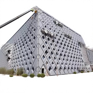 Panneaux de mur-rideau contemporains en aluminium, thermolaqués, anti-corrosion, solution de façade extérieure pour bâtiments - Product Image 1