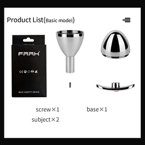 FRRK Plug anal ovale en acier inoxydable avec cavité creuse dissimulée pour le rangement de clés, Cage de chasteté masculine SM pour adultes, jeu érotique OEM - Product Image 6