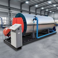 Chaudière à vapeur horizontale à tubes de fumée entièrement automatique à haute pression de 2 T/h, alimentée au diesel, 1,4 MW, industrielle pour usine de vêtements