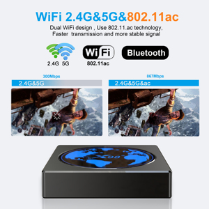 Precio de fábrica 2025 X98mini S905W2 Quad Core Android <span class=keywords><strong>TV</strong></span> os 2,4G/5,8G 2 + 16 4K pantalla hogar TVbox - Product Image 3