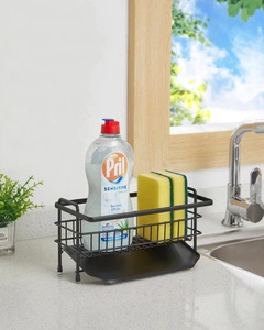 Stainless Steel Retractable Sink Rack Adjustable Kitchen Soap Sponge Rag Brush Rack Sink Drainage Storage Rack Storage Holder