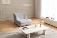 Canapé-lit inclinable en forme de dumpling pour appartement, chambre, salon, bureau, une place