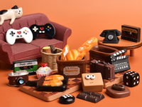 Jouets en résine miniatures créatifs et mignons, modèles de nourriture, colle crème, accessoires de bijoux DIY, aimants rétro pour réfrigérateur, décorations de Noël et du Nouvel An