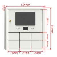 Armoire à clés de voiture intelligente 24 heures sur 24 avec serrure électronique Casiers de rangement intelligents pour magasin de lavage de voiture ou magasin 4S