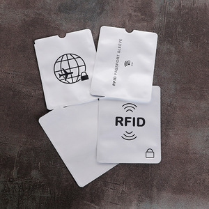 RFID chặn thẻ Tay Áo Chống trộm thẻ tín dụng hộ chiếu chủ Wallet Pocket - Product Image 4