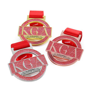 Medallas <span class=keywords><strong>de</strong></span> Premio para Competencias Escolares, Medallas <span class=keywords><strong>de</strong></span> Gimnasia Académica con Corte Hueco, Esmalte Brillante, Logotipo <span class=keywords><strong>de</strong></span> Aleación Metálica Personalizado con Cinta - Product Image 2