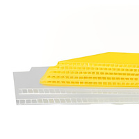 Prix de gros d'usine Feuille de plastique légère ondulée 4x8 pour la construction d'emballage de signe
