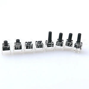 Interruptor táctil Yueqing Rainbow Bridge 6x6x4mm de 4 pines, botón vertical con cubierta de cobre, SPST independiente para electrónica 3C - Product Image 2