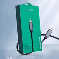 KABEL DATA USB HEATZ 3A Pengisian Cepat Berlapis Timah untuk Ponsel, Jam Tangan Pintar, MP3, MP4, Kamera