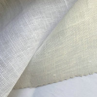 Tissu denim uni tissé 100 % lin, 280 cm, léger et respirant, idéal pour la maison, la tapisserie, les sacs et les vêtements de nuit - Vente en gros