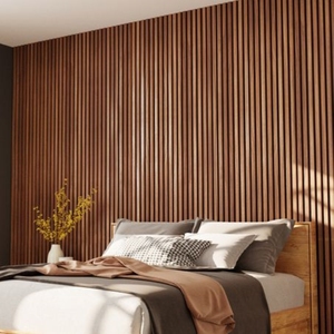 Panneau de décoration en bois composite plastique Wpc Wpc mur extérieur intérieur revêtement mural intérieur panneau mural - Product Image 2