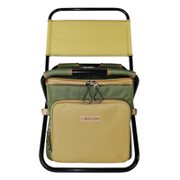 2024 nouveau Design Portable réutilisable isolé 2-en-1 pliant Camping pêche sac isotherme pliable tabouret chaise peu encombrant été