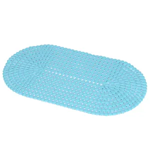 Eco friendly long tub mat anti slip pvc bathmat waterproof bathroom mat suction Bathroom Products