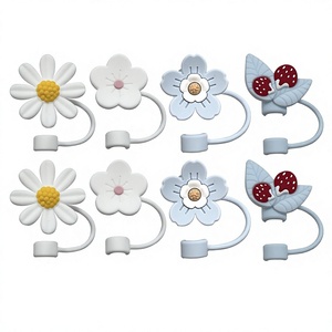 ฝาครอบหลอดซิลิโคนรูปดอกไม้ ป้องกันฝุ่น สำหรับสินค้าขายดี คุณภาพมาตรฐานอาหาร ป้องกันคราบ เป็นมิตรกับสิ่งแวดล้อม อุปกรณ์ตกแต่ง - Product Image 1