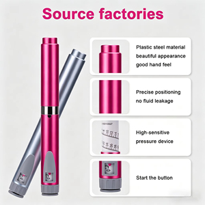 60IU 3ml Automatic Reusable Injection <b>Pen</b> with Glass Cartridge and Rubber Stopper for Precise Peptide Liquid Dosing - Product Image 2