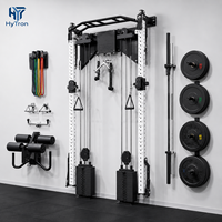 Rack de Squat Pliant Mural Multifonctionnel Commercial 2026 avec Pile de Poids et Entraîneur Fonctionnel pour la Maison et la Salle de Sport