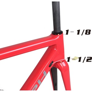 Carbon Fiber Flat Mount Threaded Disc Gravel Bike <b>Frame</b> GR029 Brushed Silver Logo 49/52/54/56/58cm - Product Image 2