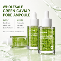 Sérum facial ampoule au caviar vert pour les pores, hydratant, soin de la peau, marque privée, OEM, ODM, vente en gros
