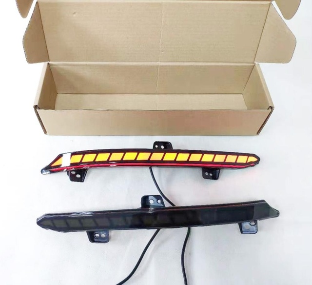 RBL Rear Bumper Light Hon Da Accord 10th 2018 2019 LED Daytime Running Driving Fog Lamp With Dynamic Turn Signal Style Relay