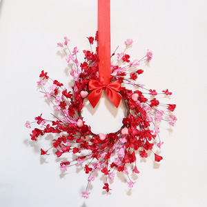 Guirnalda de Flores de Papel de 45cm, Estilo Moderno, para el Día de San Valentín, Guirnalda Simulada para el Día de la Madre, Decoración Cálida para el Hogar, Adorno para Puerta - Product Image 2