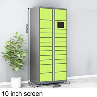 Casier de livraison intelligent en acier, boîte de stockage de colis avec contrôle électronique intégré, immeuble d'appartements et livraison de colis