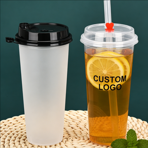 แก้วพลาสติกทรงยูขนาดใหญ่ 18 ออนซ์ 300 มล. แก้วพลาสติกแบบสั่งทำพิเศษสำหรับใช้ในครัว - Product Image 4