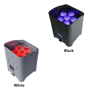 Aopu rgbwa UV PAE 6In1แบตเตอรี่ไร้สายไฟเวทีแสงไฟ LED PAE สำหรับงานในห้องโถง - Product Image 3