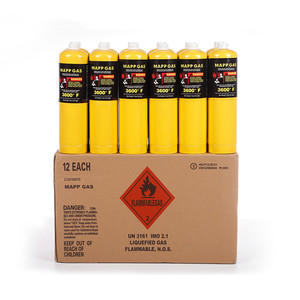 <span class=keywords><strong>Bombola</strong></span> di <span class=keywords><strong>Gas</strong></span> <span class=keywords><strong>Mapp</strong></span> di qualità Premium-100% a tenuta stagna per applicazioni di saldatura e riscaldamento - Product Image 3