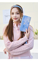 Nouveau Portefeuille Horizontal Portable en PU à Dégradé de Couleurs, Sac à Main Tendance pour Femme avec Étiquette Papillon Décorative