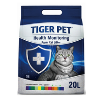 Litière pour chat intelligente en papier écologique avec détection du pH 5 kg – Aide les propriétaires à surveiller la santé urinaire de leur chat