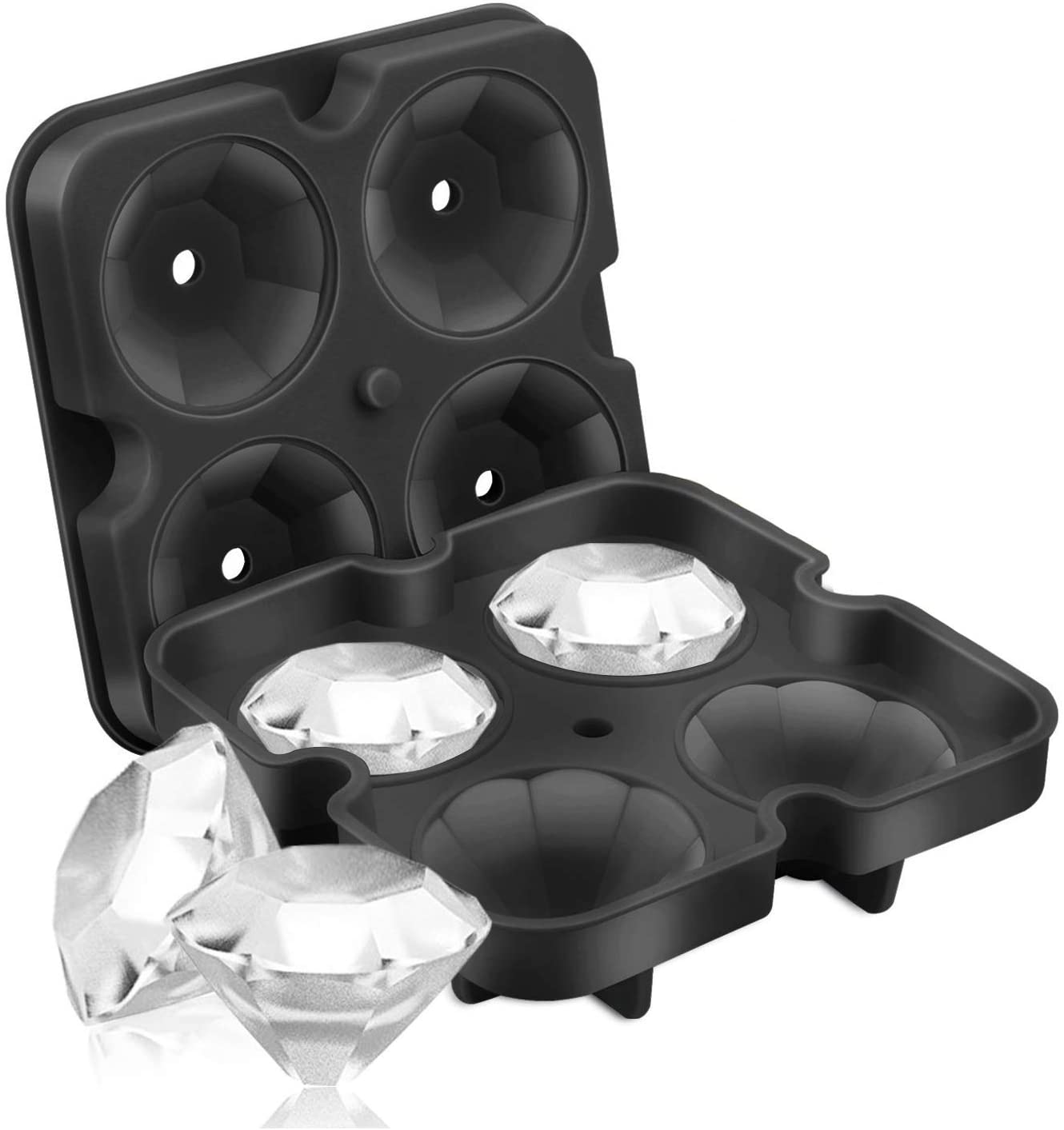 Силиконовый лоток для льда в форме бриллианта, изготовленный на заводе