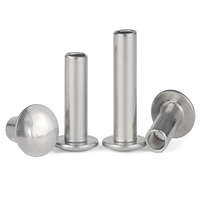 6mm 8mm Acier Inoxydable SS SUS AISI ANSI 304 316 316L A2 A4 70 80 Finition Polonaise Plaine Tête Ronde Rivet Semi Tubulaire DIN6791