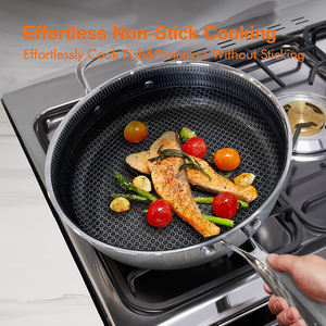 High Quality Ceramic Nonstick Die <b>Cast</b> Aluminium Stainless Steel Handle Shinning Polish Durable Oven Safe Frying <b>Pan</b> - Product Image 2
