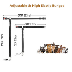 Gran oferta, cinturón de seguridad de cuerda de tracción elástica multifunción para perros, producto antimordedura para mascotas, Material de nailon, cinta sólida - Product Image 2