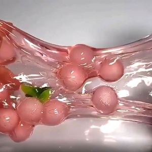 Juguetes de Slime de Cristal Rojo con Forma de Cereza, Arcilla Plástica Educativa, Set de Juguetes DIY - Product Image 2