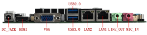 เมนบอร์ด6COM M219F Elsky J2900 9USB2.0 1USB3.0 mSATA SATA2.0 LAN 30W กำลังไฟ17*17*2.1cm - Product Image 3