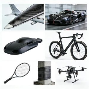 Tela de Fibra de Carbono de Alta Resistencia 3K 200g 240g para Piezas de Automóviles y Equipos Deportivos - Product Image 6