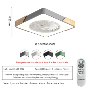Chất Lượng Cao Yên Tĩnh Quạt Trần Với Đèn Anh Thị Trường Quạt Trần Với Đèn Và Từ Xa Quạt Trần Đèn Chiếu Sáng Cho Phòng Ngủ - Product Image 3