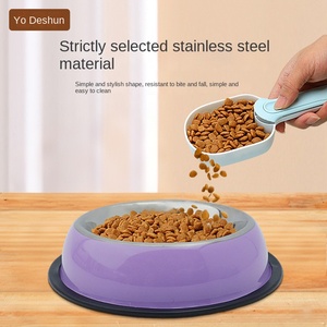 Yeni paslanmaz çelik köpek kase anti-damla aşınmaya dayanıklı kolay değil vurmak katı desen çevre dostu Modern tasarım tüm mevsim <span class=keywords><strong>Pet</strong></span> - Product Image 2