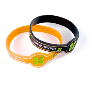 Factory wholesale bulk cheap custom logo hand bands rubber ruler bracelet blank silicone slap wristband for promotion