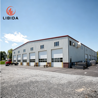 Estructura de Acero Resistente y Estable para Vigas y Columnas, Estructura Metálica Resistente a la Intemperie para Diversas Construcciones Prefabricadas de Acero