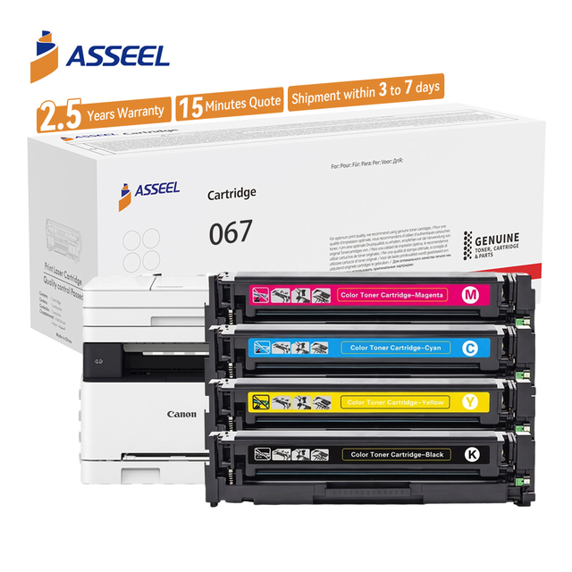 ASSEEL Factory Price Toner Cartridge CRG-067 CRG-067H Compatible for CANON MF654Cdw MF650C MF653Cdw MF656Cdw LBP630C LBP632Cdw