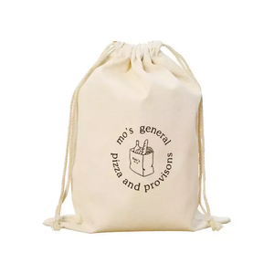 Pochette en toile de coton et lin personnalisée avec logo, sac à bijoux à cordon pour le rangement et l'emballage de bijoux - Product Image 3